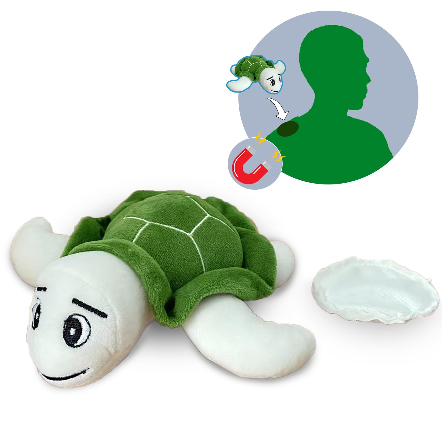 Amazon.com: Winltendty Magnetic Shoulder Turtle Plush Toy - 6.5
